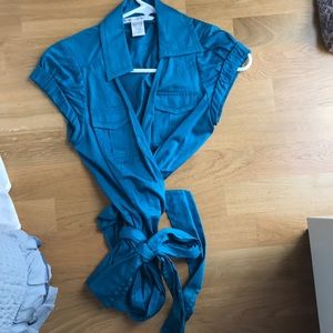 Diane von Furstenberg wrap top
